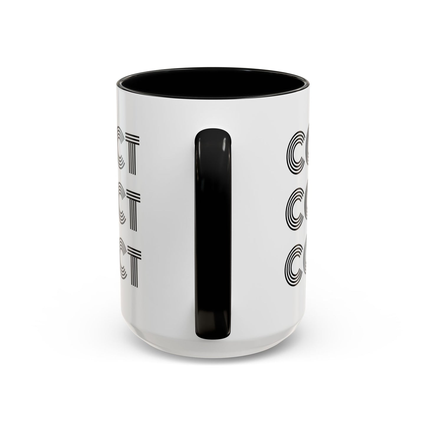 MugMood "Come Correct" Red or Black Accent Ceramic Mug, 11oz, 15oz