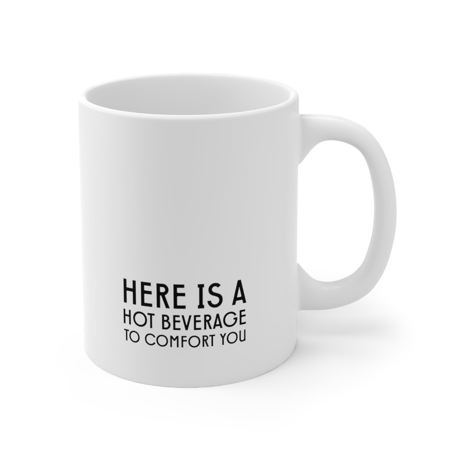 Self-Care "Hot beverage comfort" White Ceramic Mug, 11oz