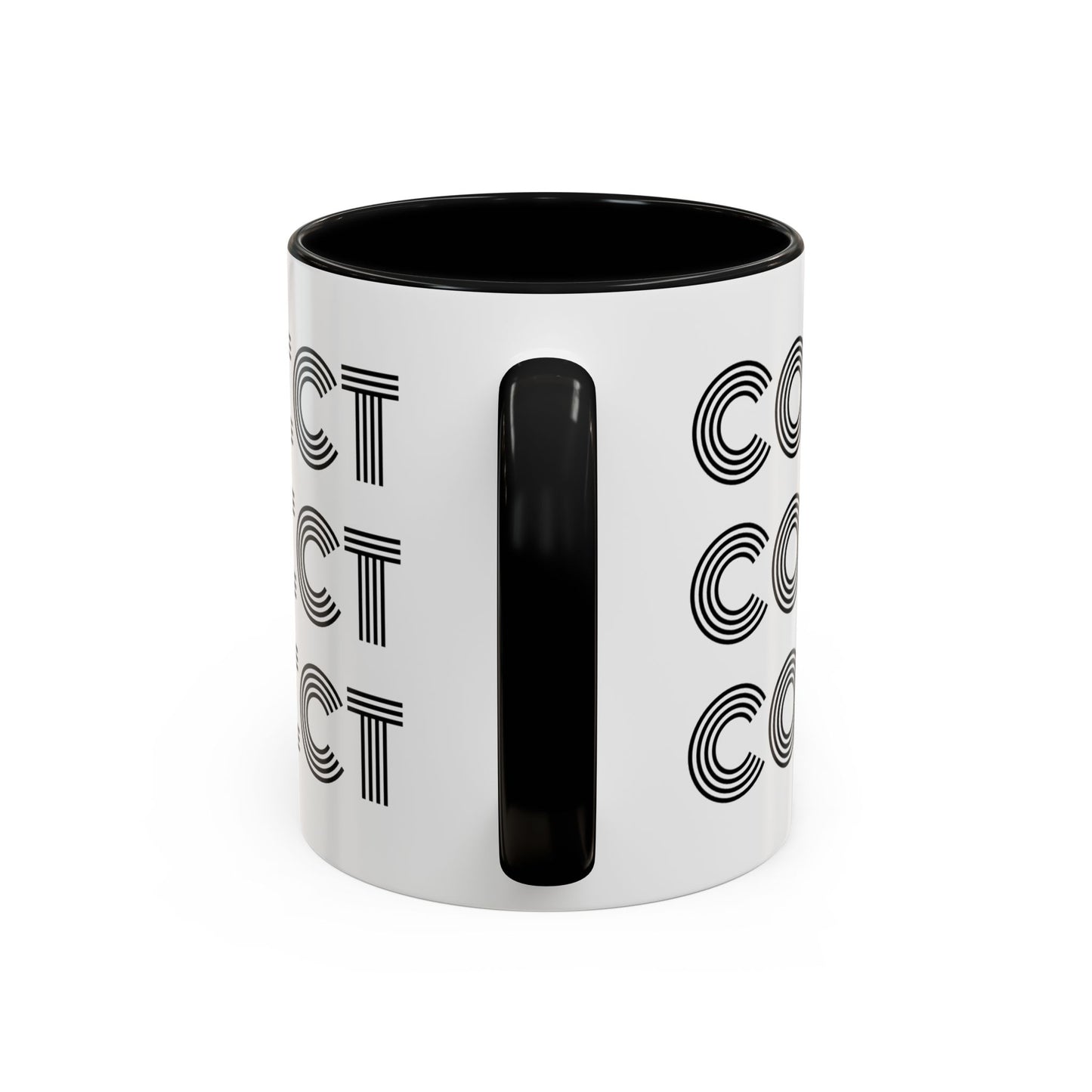 MugMood "Come Correct" Red or Black Accent Ceramic Mug, 11oz, 15oz