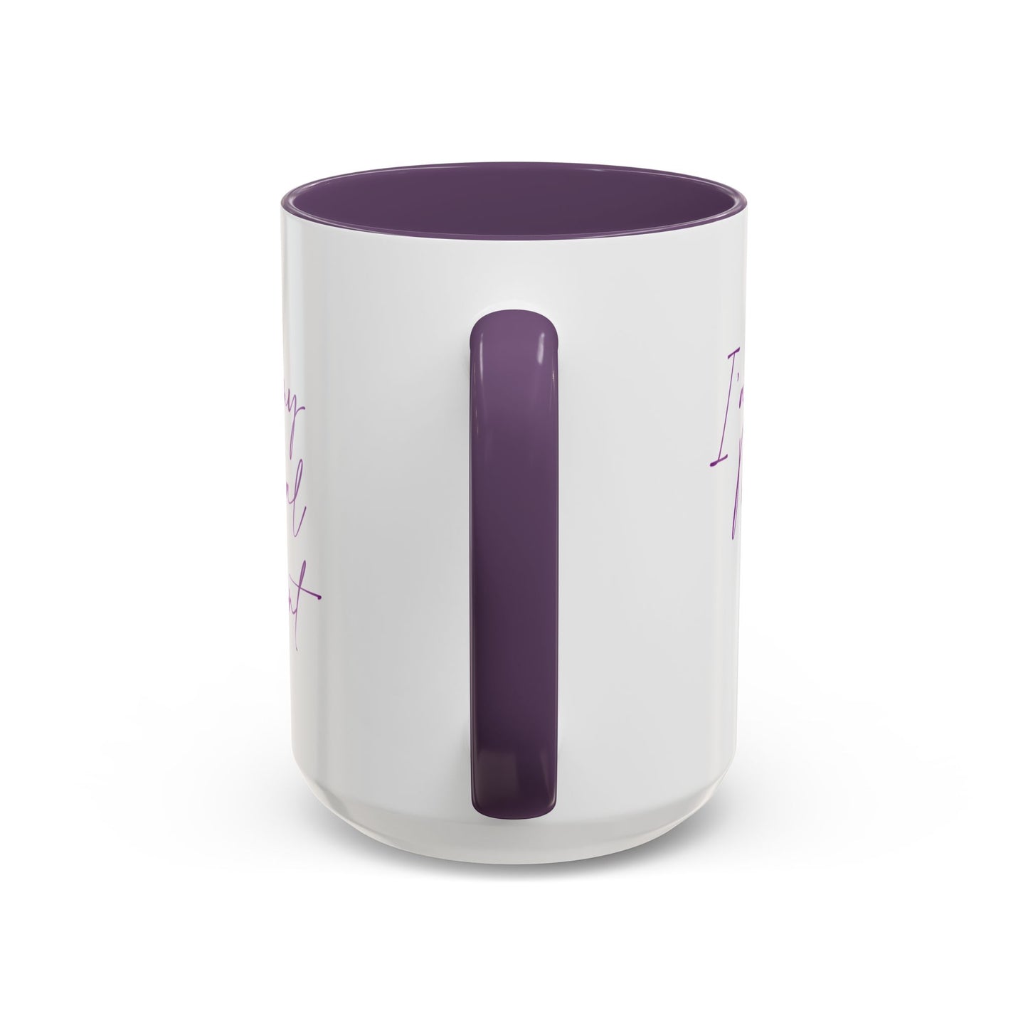 MugMood "I'am in my magical moment" Purple Accent Ceramic Mug, 11oz, 15oz