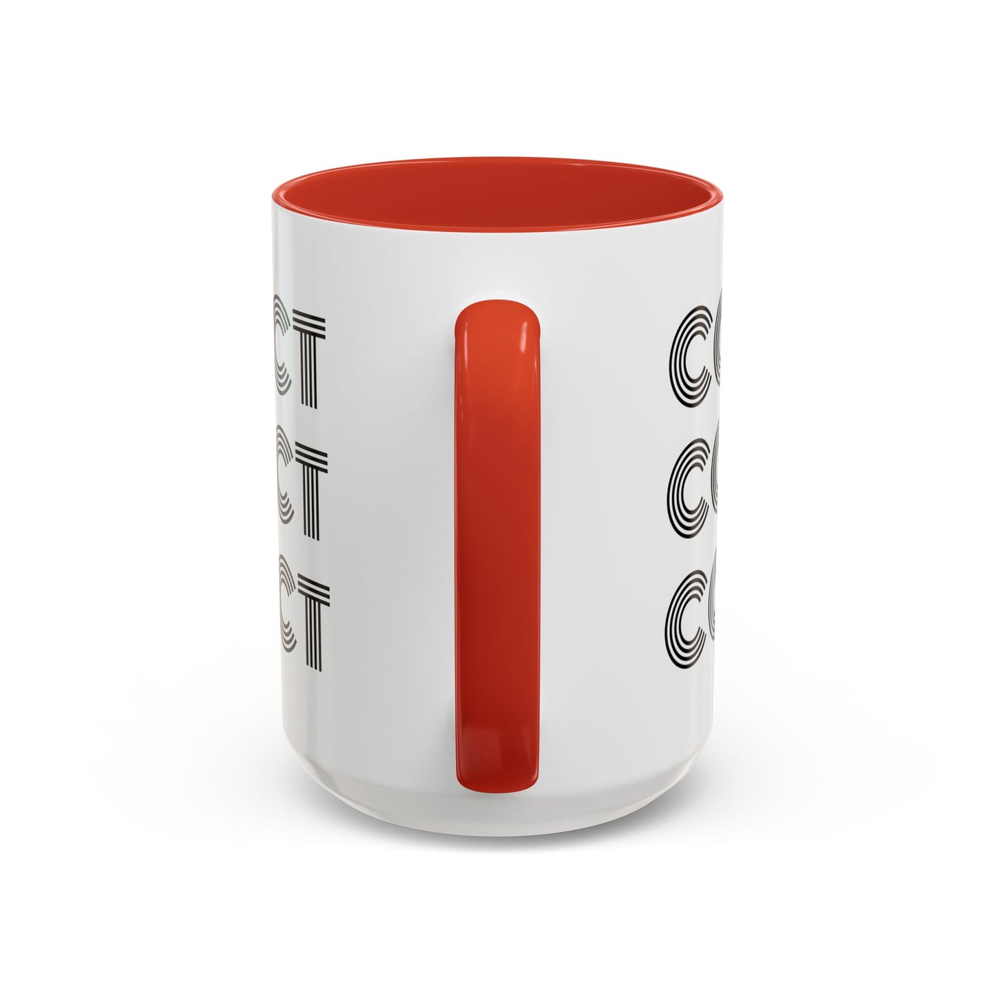 MugMood "Come Correct" Red or Black Accent Ceramic Mug, 11oz, 15oz