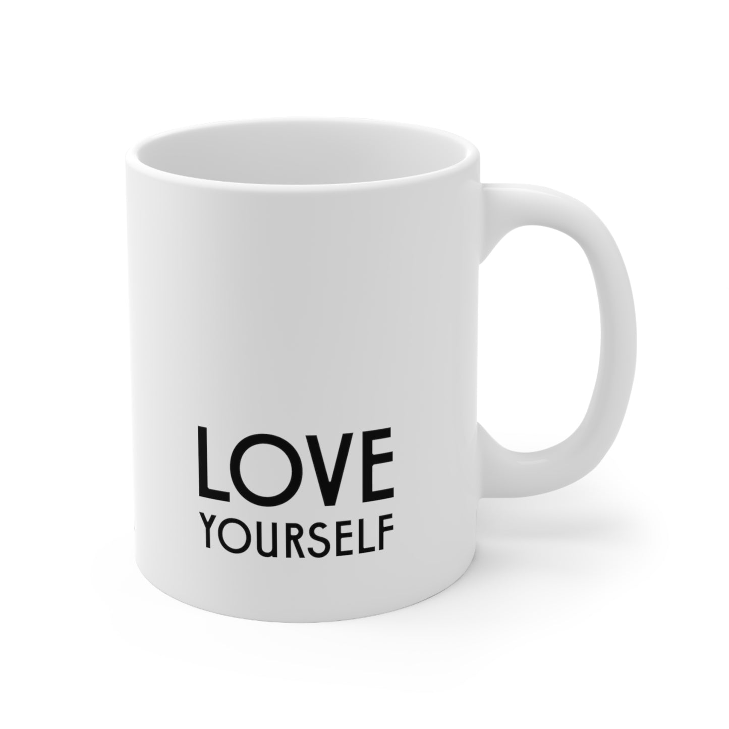 Self-Care "Love yourself" White Ceramic Mug, 11oz