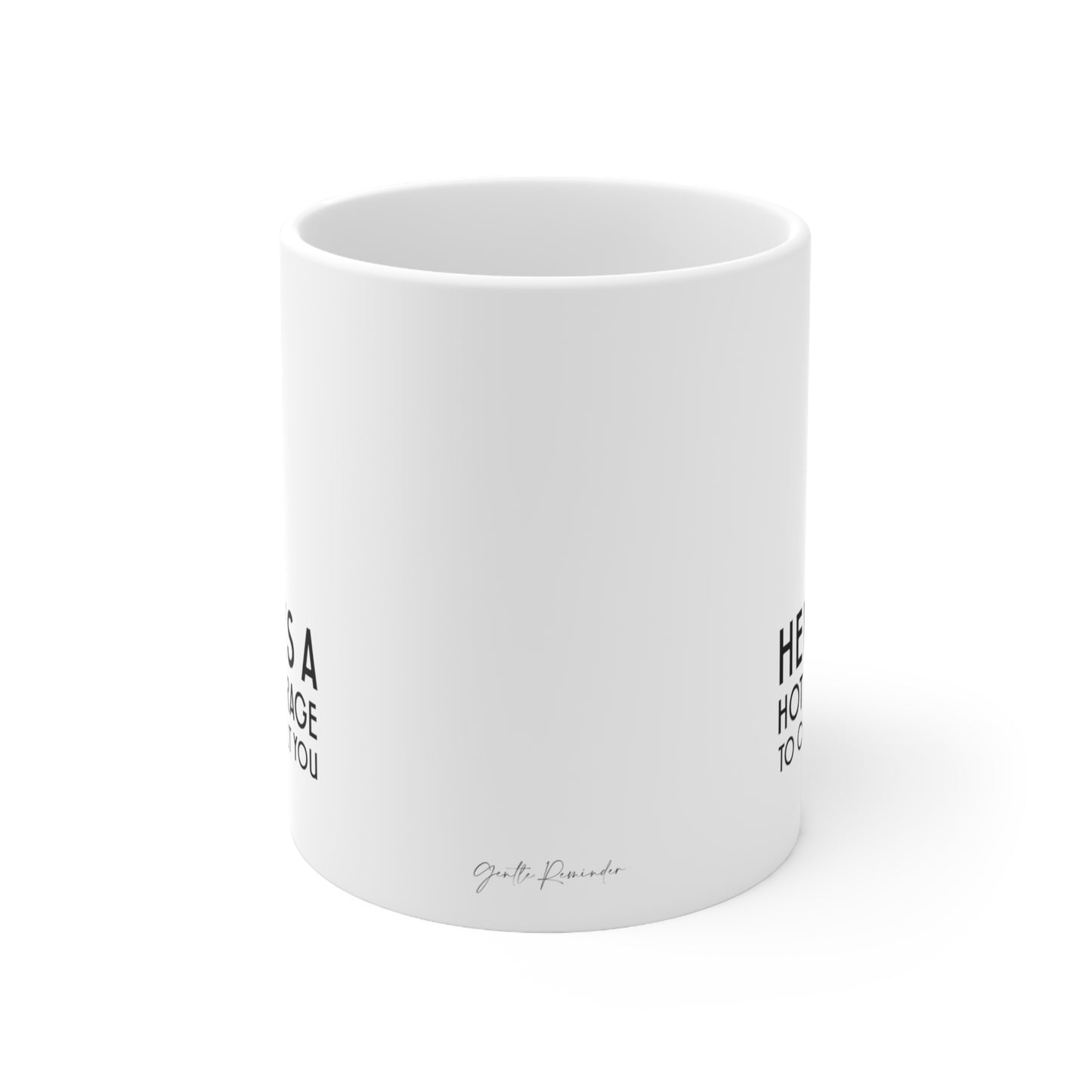 Self-Care "Hot beverage comfort" White Ceramic Mug, 11oz