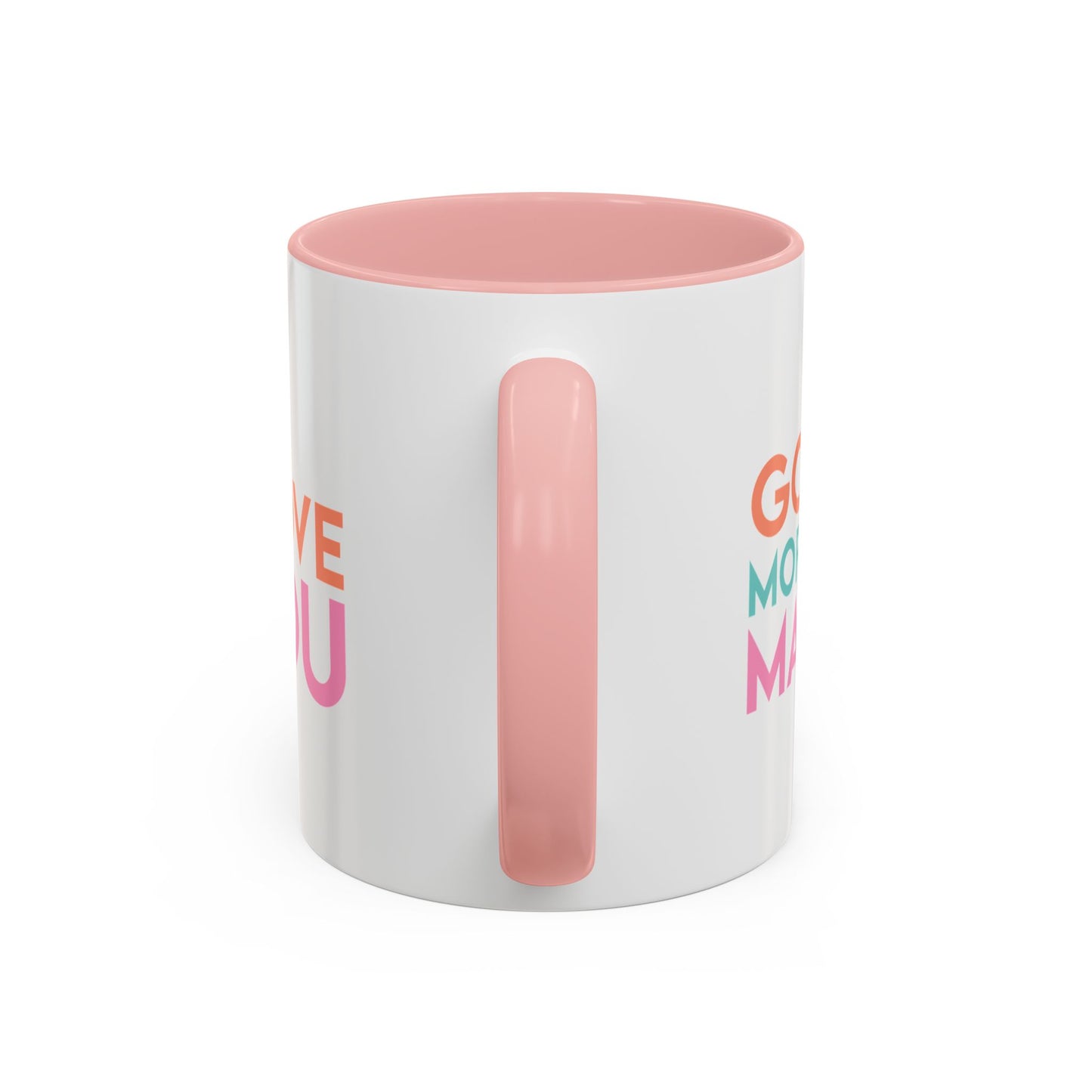 Mother's Day "Goodmorning Mamma, I love you." Pink Accent Ceramic Mug, 11oz