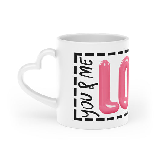 "You & Me, Love", Heart-Shaped Mug