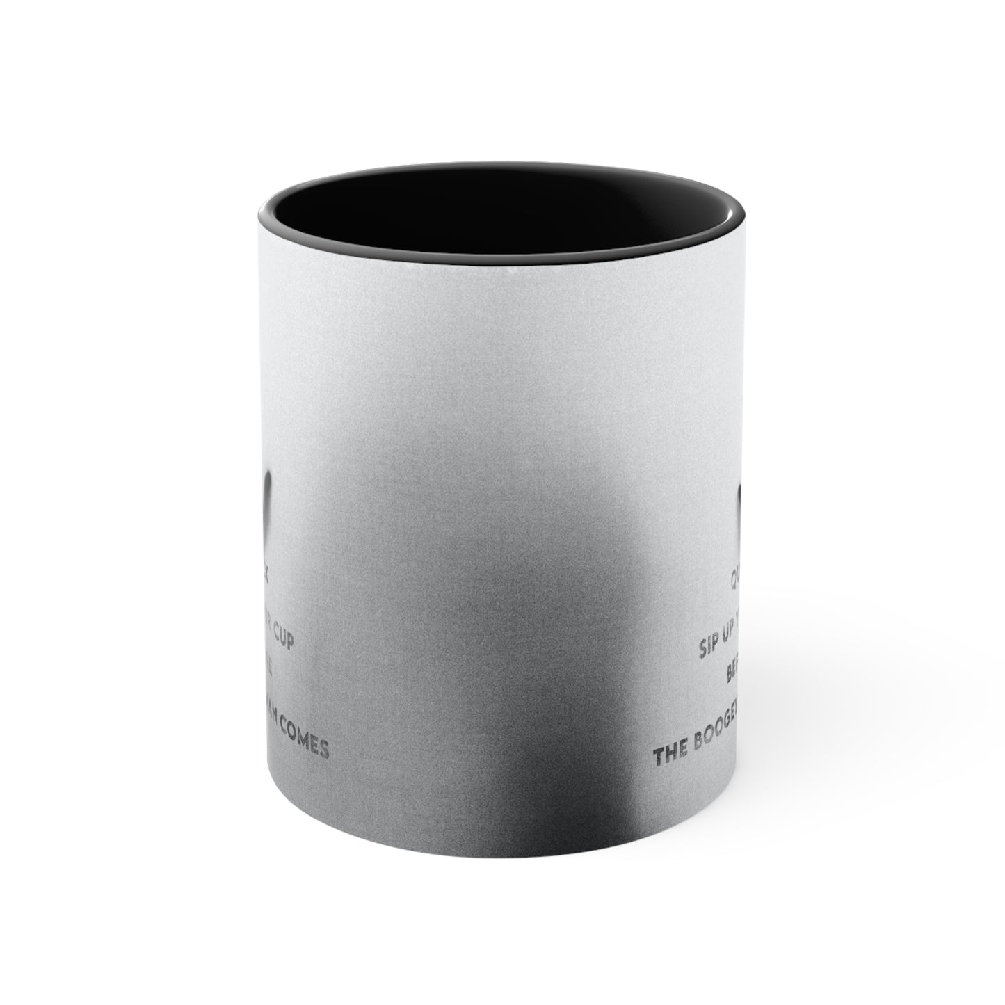 Halloween "Boogeyman" Black Accent Ceramic Mug, 11oz