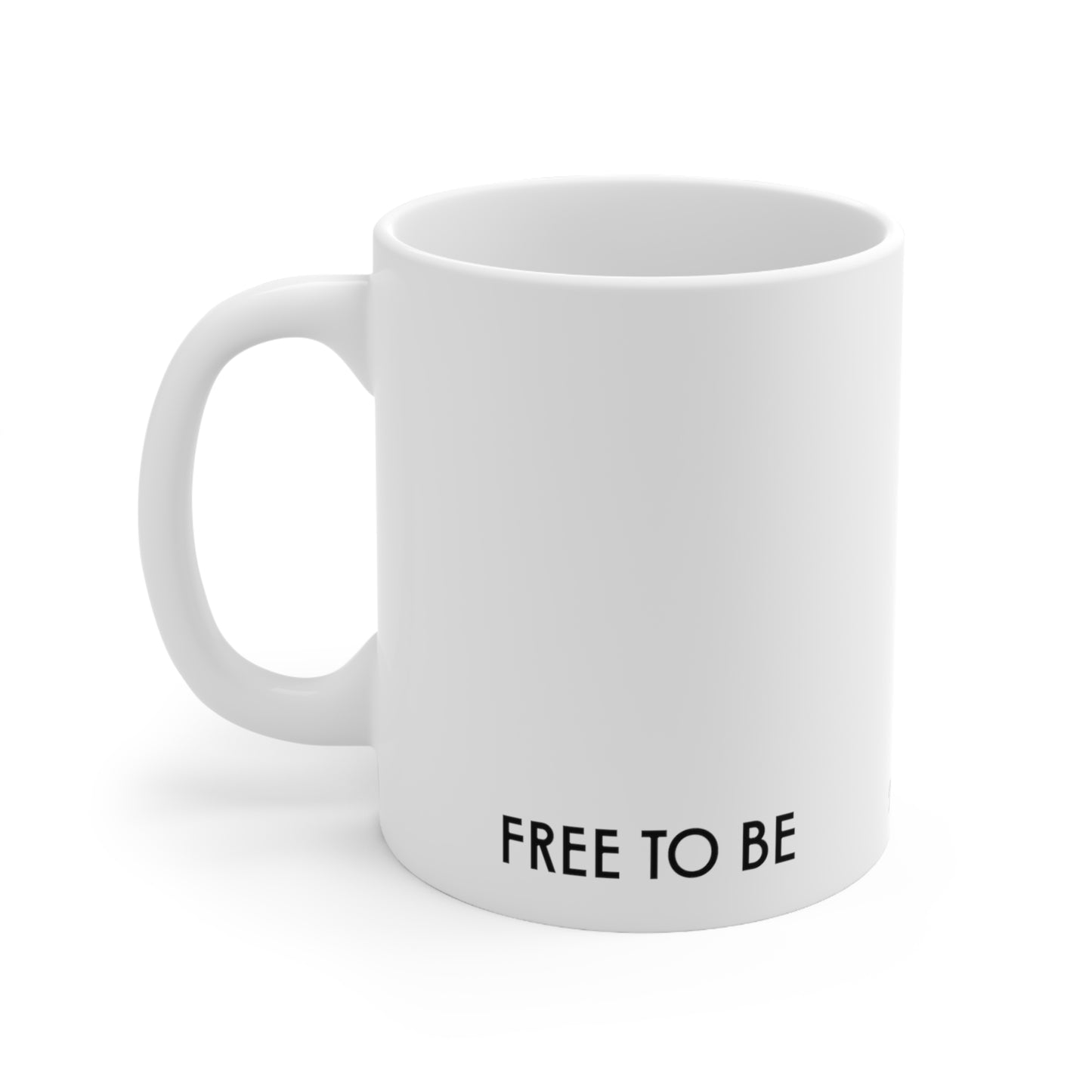 Self-Care "Free to be imperfect" White Ceramic Mug, 11oz