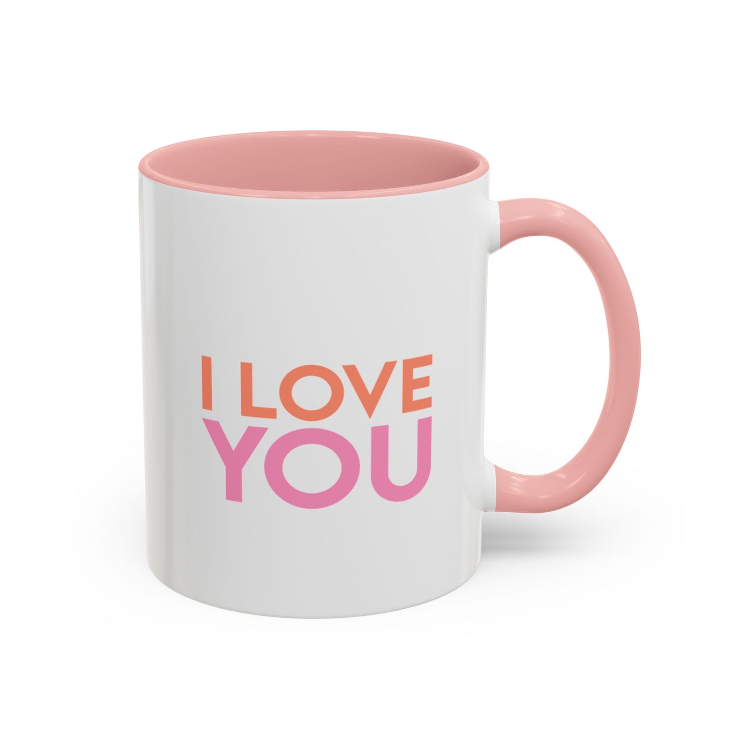 Mother's Day "Goodmorning Mamma, I love you." Pink Accent Ceramic Mug, 11oz